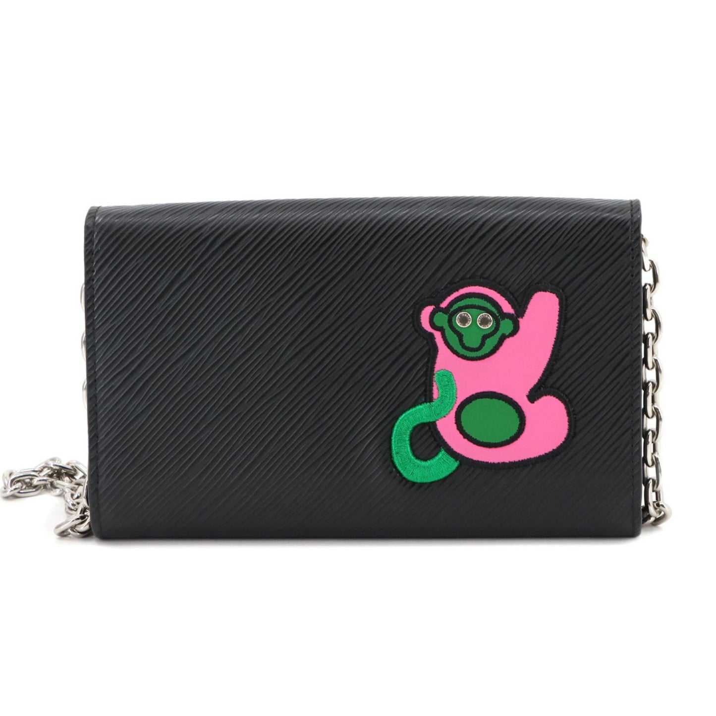 Louis Vuitton Lv Stories Epi Leather Portefeuille Twist Chain Wallet