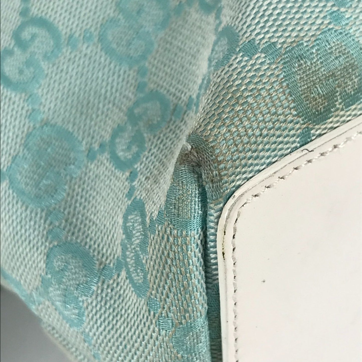 Gucci 002-1099 Shoulder Bag Shoulder Bag Bag Tote Bag Blue White