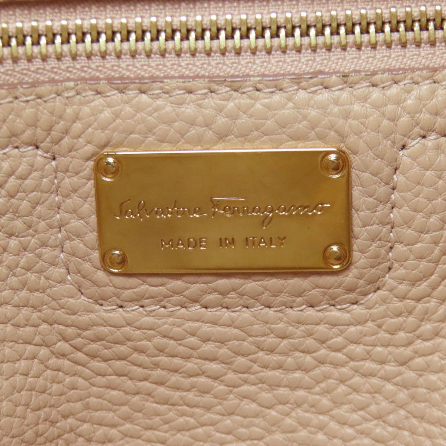 Salvatore Ferragamo Amy Gancini Hardware Leather Tote Bag