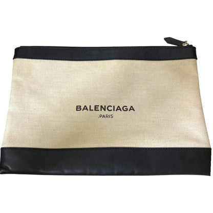 Balenciaga Clutch Bag Black X Natural