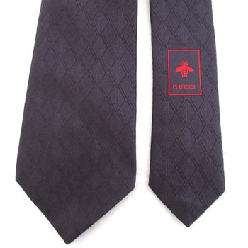 Gucci 2023 Model Gg Jacquard Silk Tie 721180 4E002 148X7Cm Navy