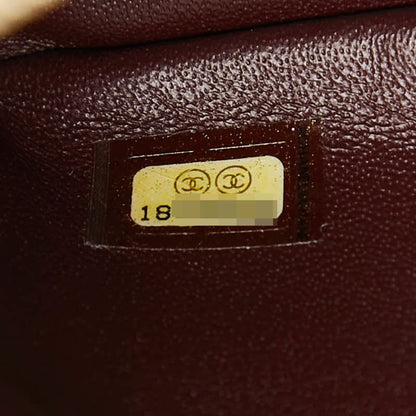 Chanel Matelasse Coco Mark Chain Shoulder Bag Pochette In Bordeaux