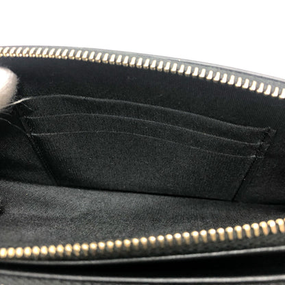 Chanel A84450 Cc Filigree Bicolor Wallet Long Chain Caviar Skin
