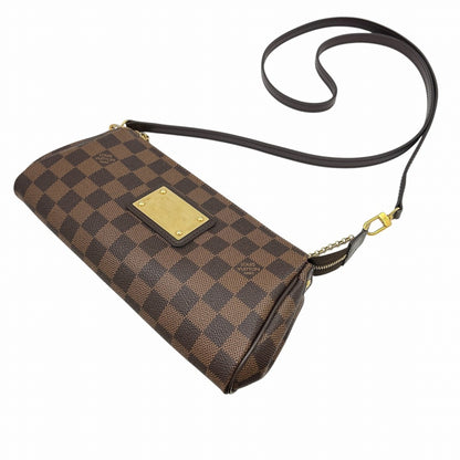 Louis Vuitton Damier Eva Pouch Clutch Bag Chain Shoulder N55213