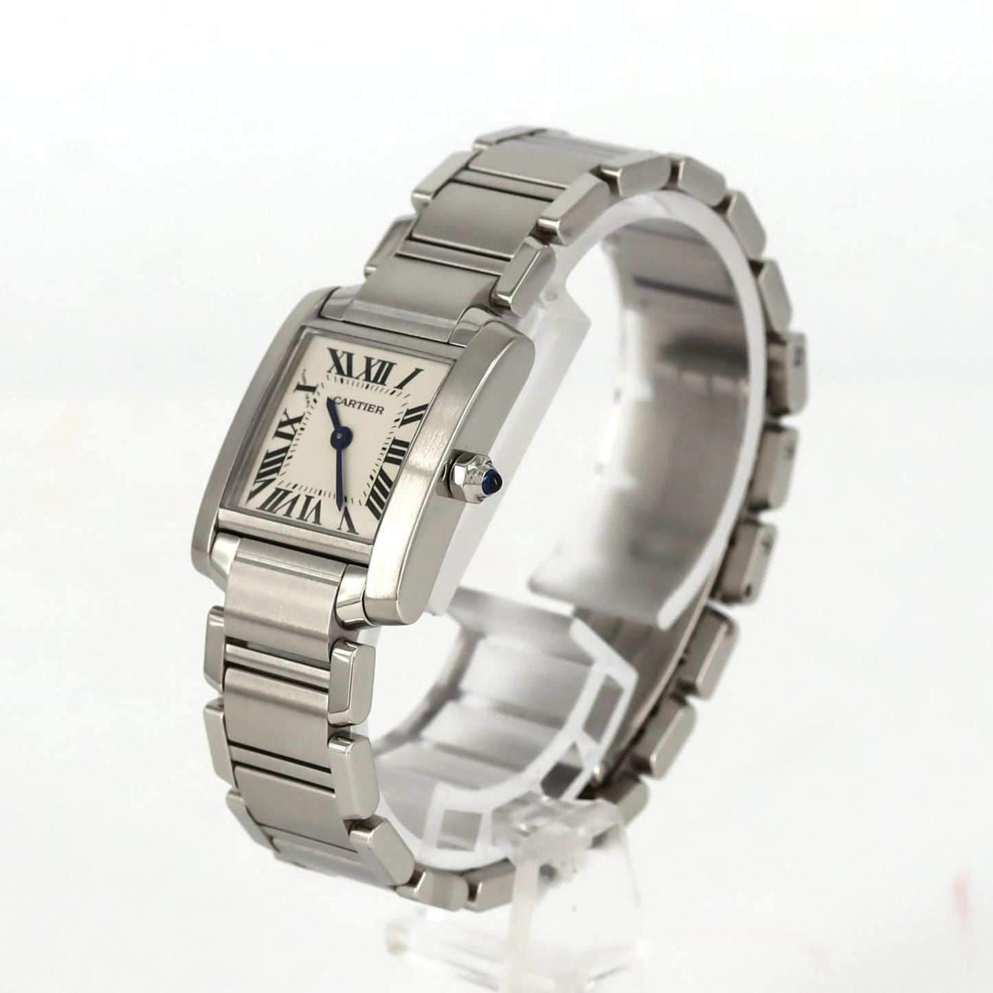 Cartier Tank Franaise Sm W51008Q3 Stainless Steel Quartz Watch