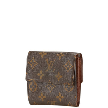 Louis Vuitton Monogram Porte Monnaie Bi-Fold Wallet M61652 Brown Leather