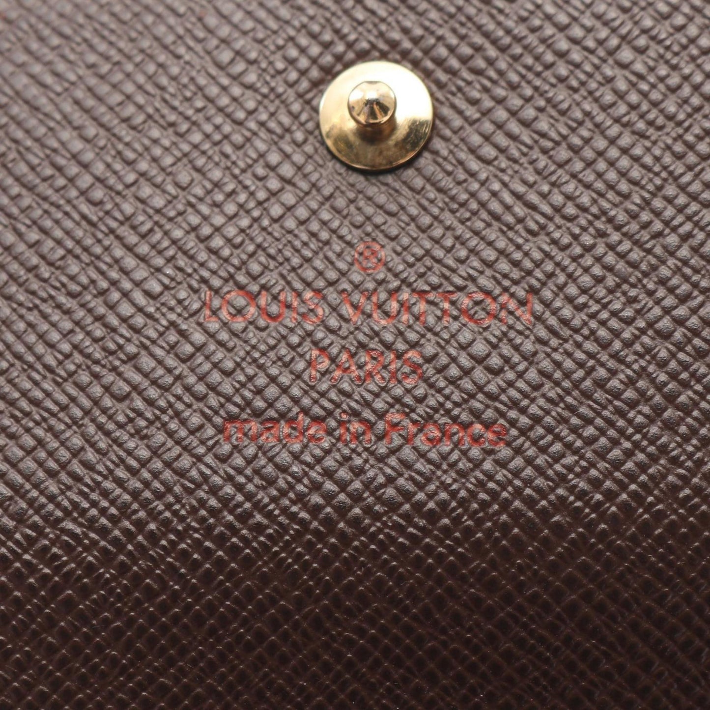 Louis Vuitton Louis Vuitton Portefeuille Elise W Wallet Coated Canvas Leather Damier