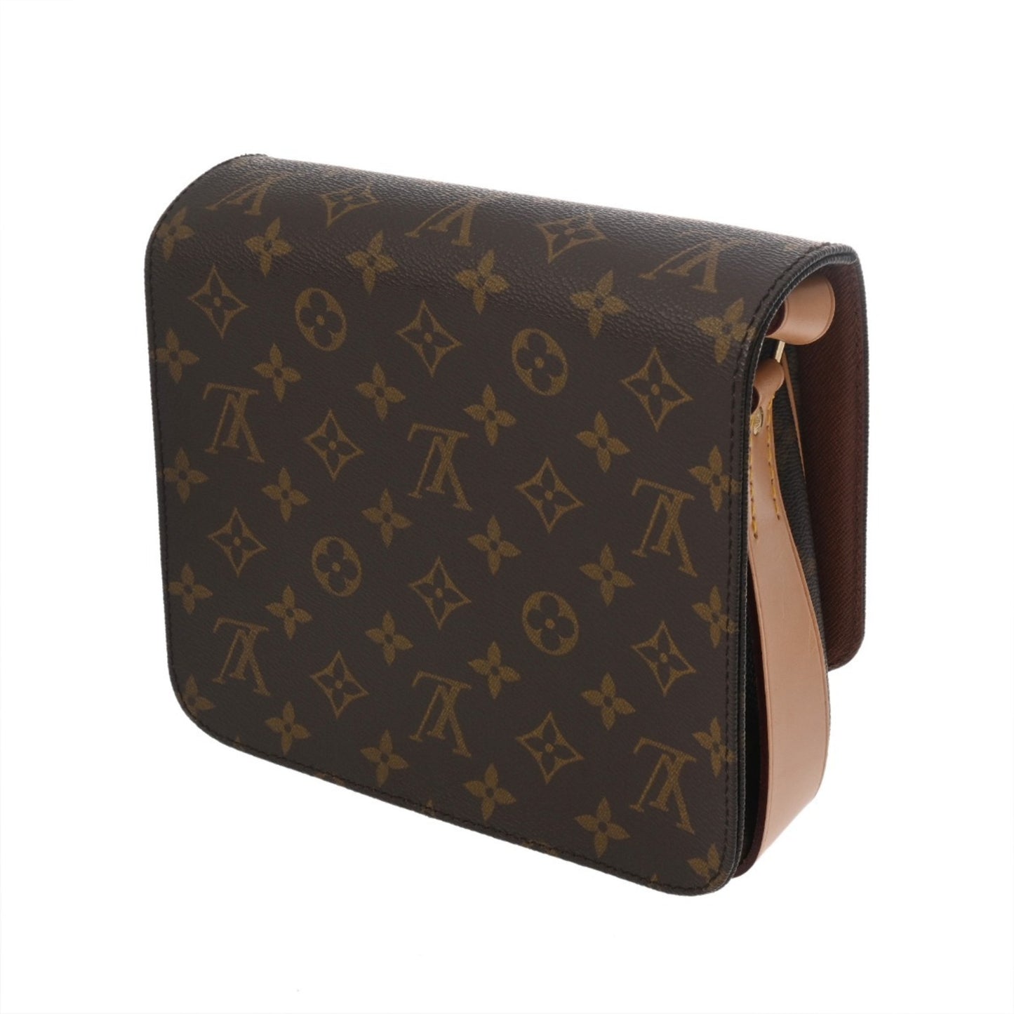Louis Vuitton Monogram Cartesiere Mm Brown M51253 Men'S/Women'S Canvas Shoulder Bag