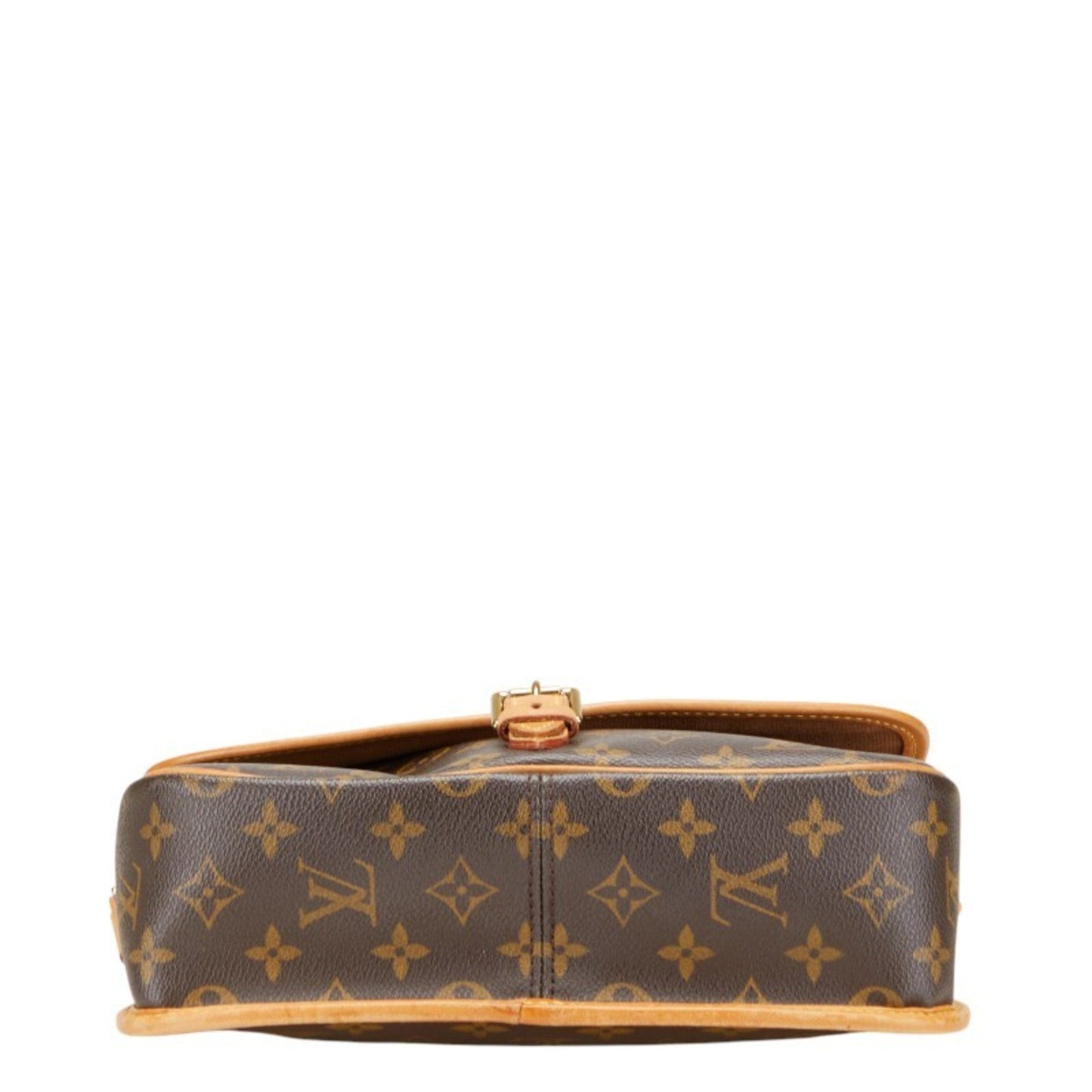 Louis Vuitton Monogram Sologne Shoulder Bag M42250 Brown Leather