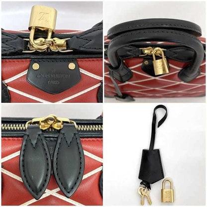 Louis Vuitton Handbag Alma Pm F-22474 Red Black Maltage 2Wy Shoulder Bag Leather Fo4104 Louis