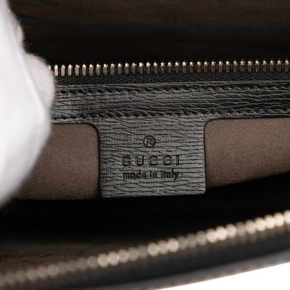 Gucci Sherry Line Clutch/Shoulder Bag 429016 Black/Multicolor Leather