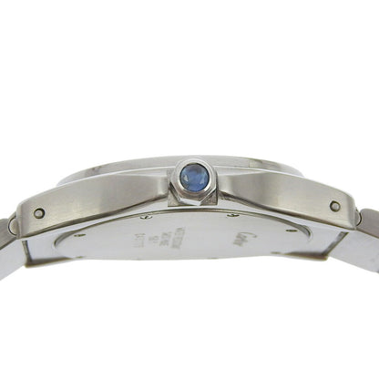 Cartier Santo Cougar Mm Watch W20027K1 Stainless Steel Quartz Analog Display White Dial
