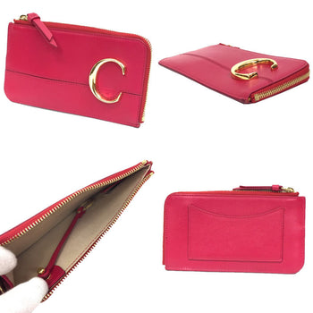 Chlo Chloe C Chloe Fragment Case Coin Purse Pink