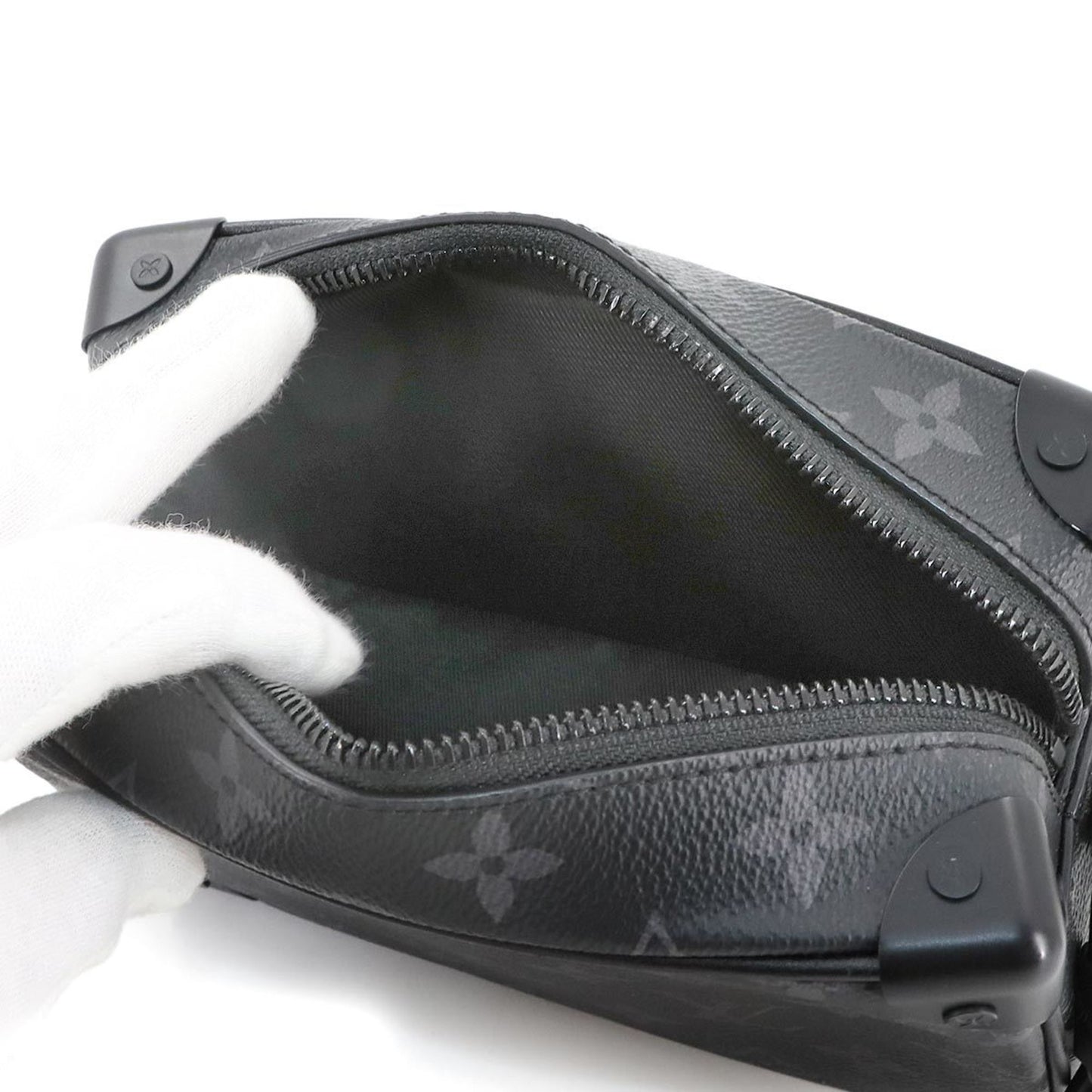 Louis Vuitton Monogram Eclipse Mini Soft Trunk Shoulder Bag M44735 Rfid