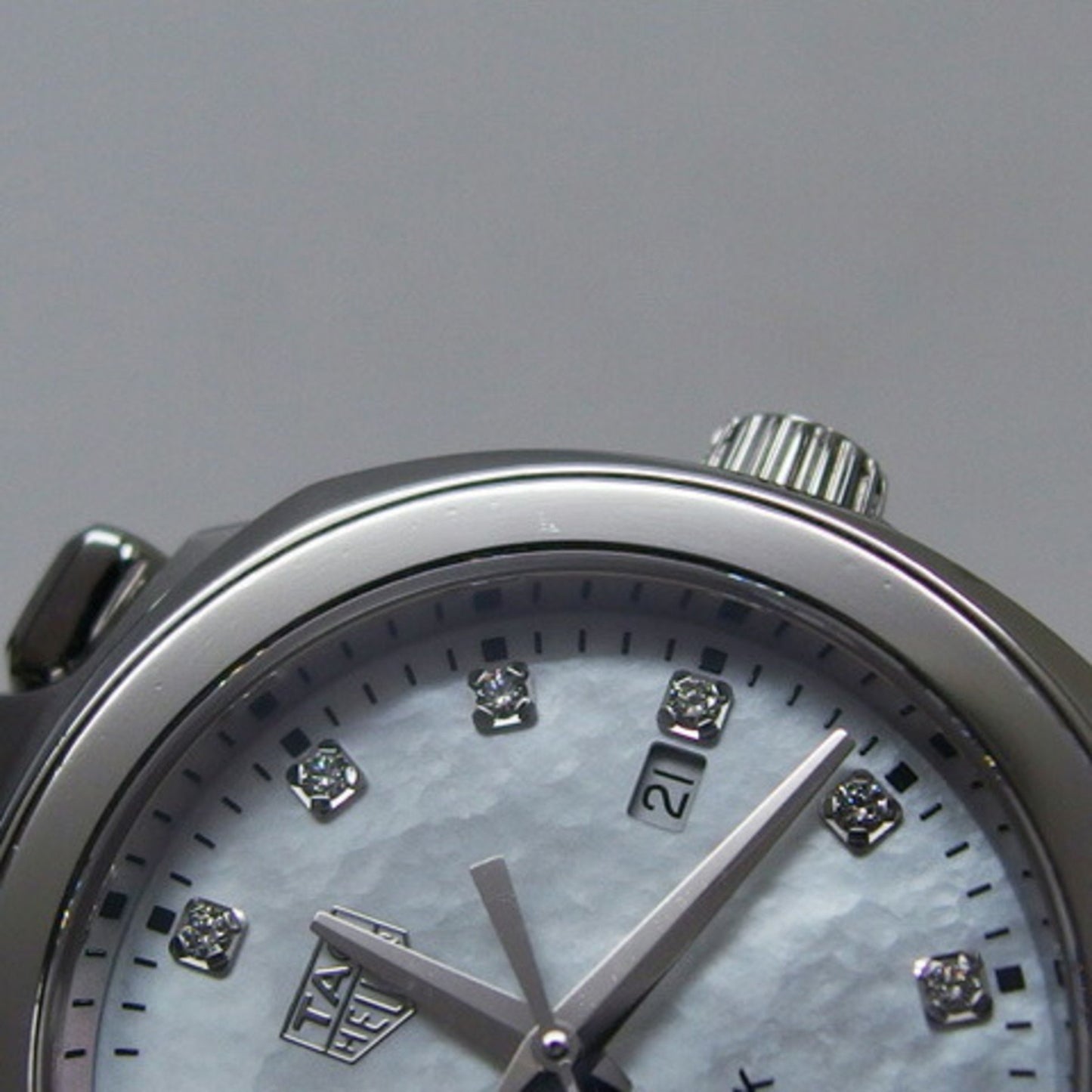 Tag Heuer Link Date 12P Diamond White Shell Dial