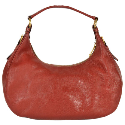 Prada Shoulder Bag Grain Leather Br4311 Red