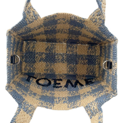 Loewe Font Tote Small Raffia Handbag Alf1B59X16 Loewe 2-Way Shoulder Bag