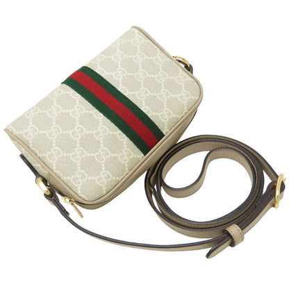 Gucci Ophidia 517350 Shoulder Bag In Gg Supreme Canvas And Leather