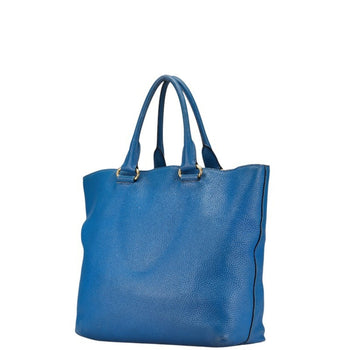 Prada 2-Way Handbag/Shoulder Bag In Blue Leather
