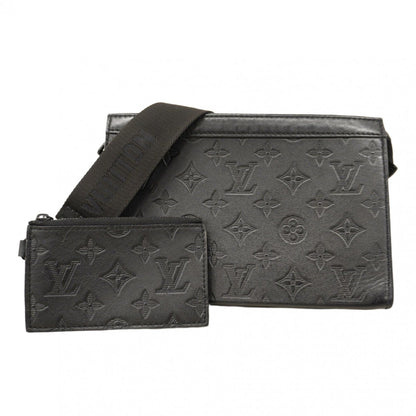 Louis Vuitton Monogram Shadow Gaston Wearable Wallet Shoulder Bag M81115 Black