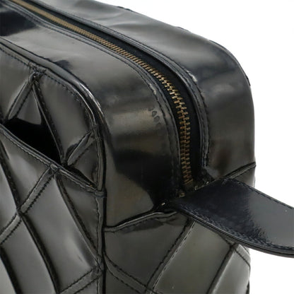 Chanel Bicolore Shoulder Bag In Enamel And Patent Leather