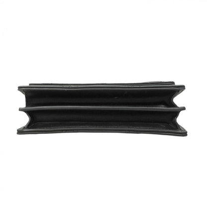 Christian Dior Cannage Miska 12 Shoulder Bag In Black Leather
