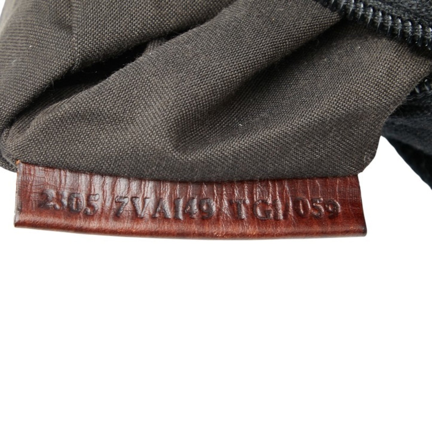 Fendi Zucca Body Bag 7Va149 Black Canvas