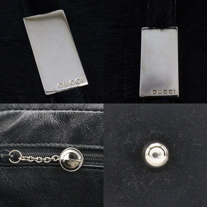 Gucci Old Gucci Tote Bag 000.2296.0528 Pony Black A5 Double