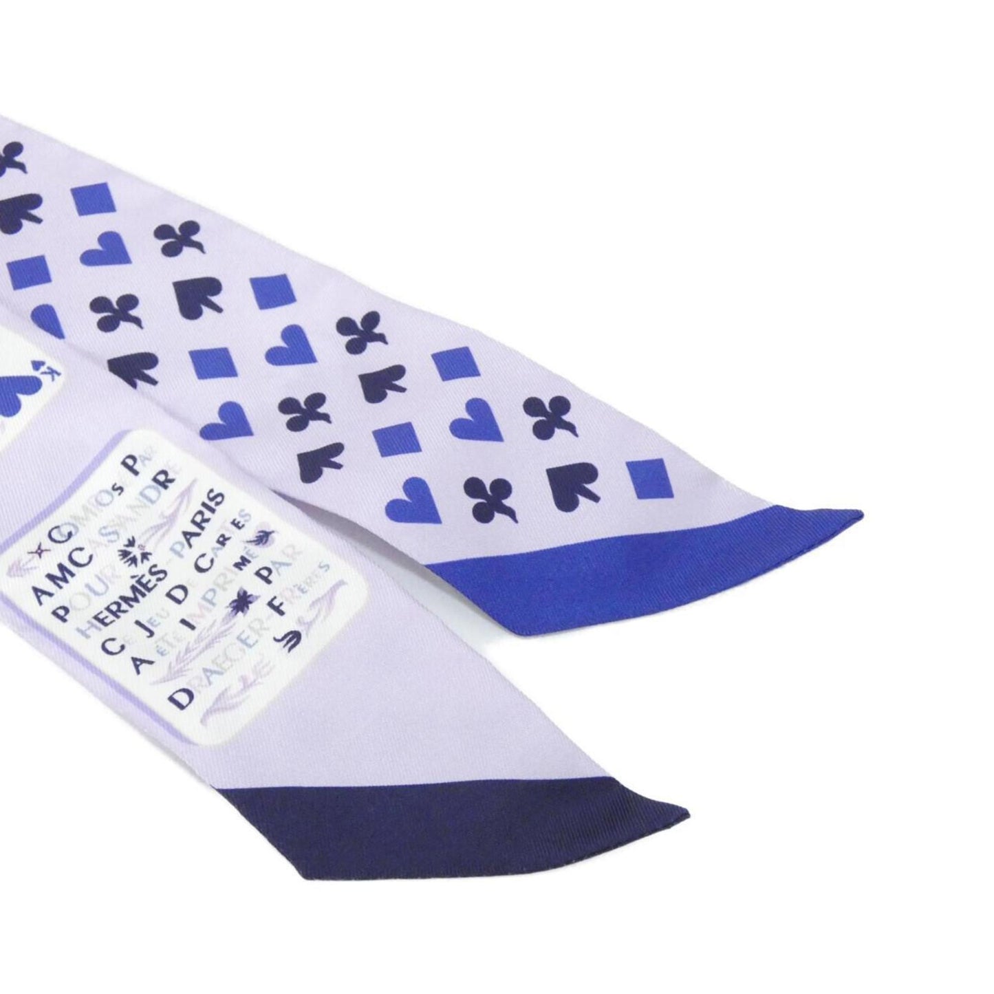 Hermes Jeu De Cartes Twilly Scarf 063169S