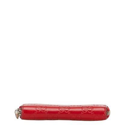 Gucci Guccissima Wallet/Coin Purse 255452 Red Leather