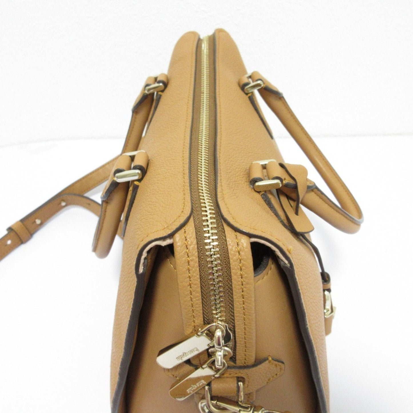 Kate Spade Zip Cord Medium Satchel Tote Bag Shoulder Brown