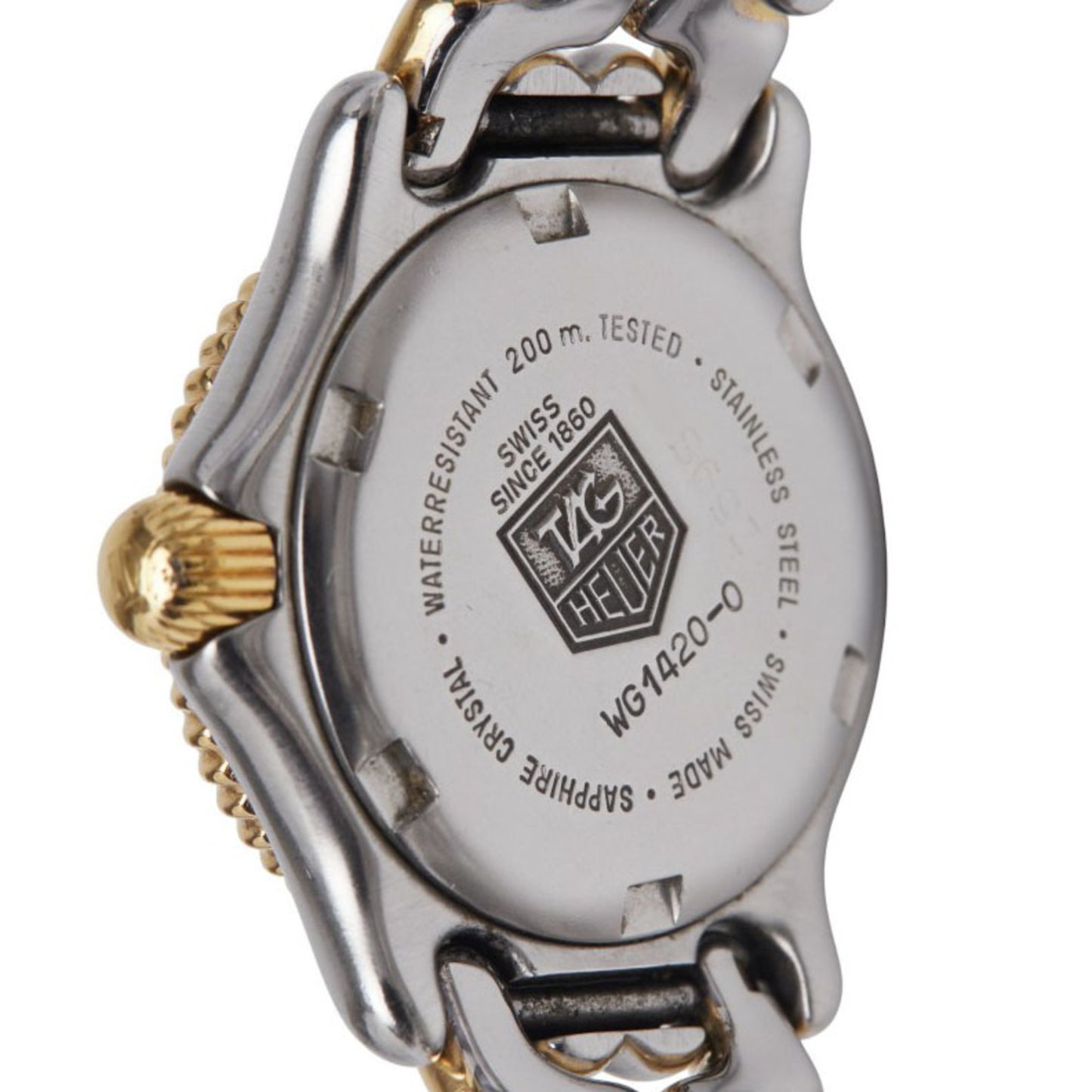 Tag Heuer Cell Watch Wg1420-0 Quartz Gray Dial Stainless Steel Plated