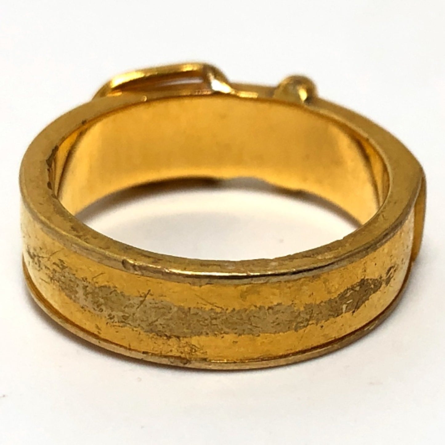 Hermes Hermes Belt Motif Accessory Scarf Ring Metal