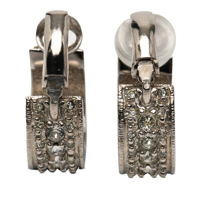 Chanel Coco Mark Rhinestone Earrings