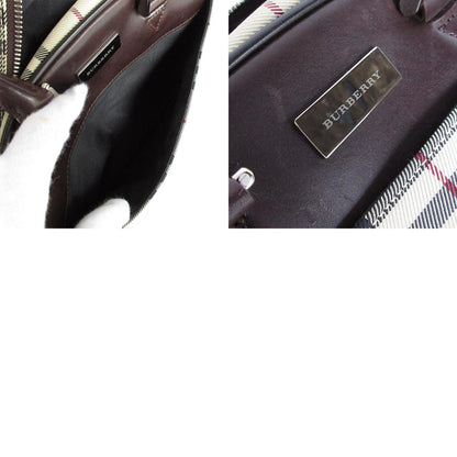 Burberry Handbag Canvas And Leather In Beige