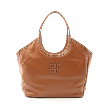 Miu Miu Miu Ivy Large Tote Bag Leather