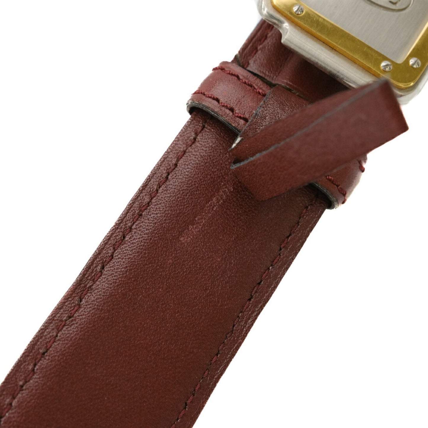 Cartier Belt Santos Bordeaux Red