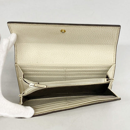 Gucci Gg Marmont Supreme Long Wallet 456116 Beige