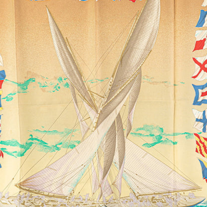 Hermes Herms Carr 90 En Course Yacht Scarf