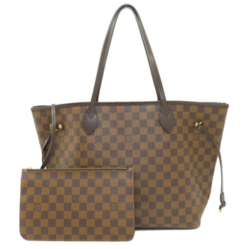 Louis Vuitton N41358 Neverfull Mm Damier Ebene Tote Bag Canvas