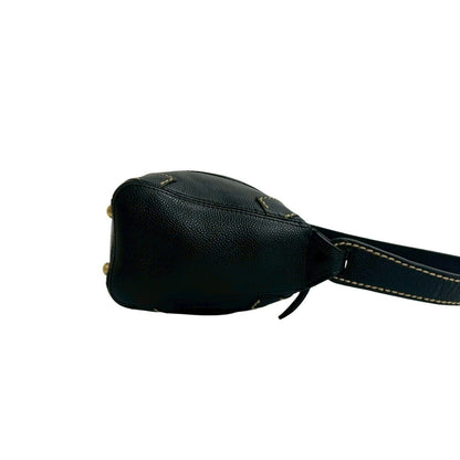 Chanel Double-Face Coco Mark Stitched Caviar Leather Handbag