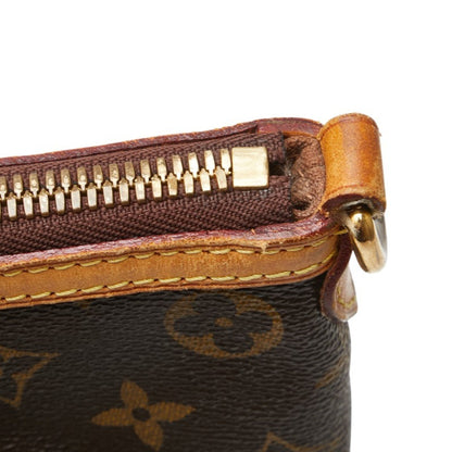 Louis Vuitton Monogram Palermo Pm Handbag Tote Bag M40145 Brown Leather