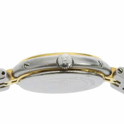 Hermes Hermes Profile Date Watch Stainless Steel X Gold Plated Quartz Analog Display White Dial