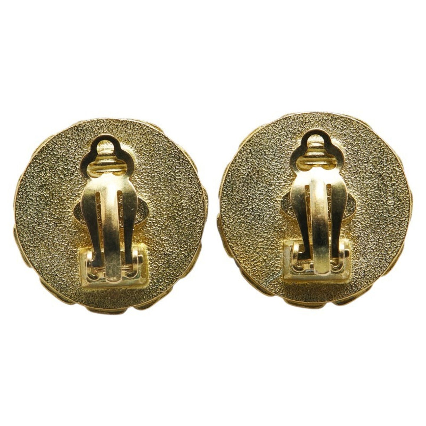Vintage Chanel Coco Mark Round Earrings