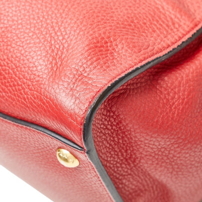 Prada 2-Way Handbag/Shoulder Bag Br5034 Red Leather