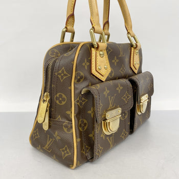 Louis Vuitton Monogram Manhattan Pm Handbag M40026 Brown