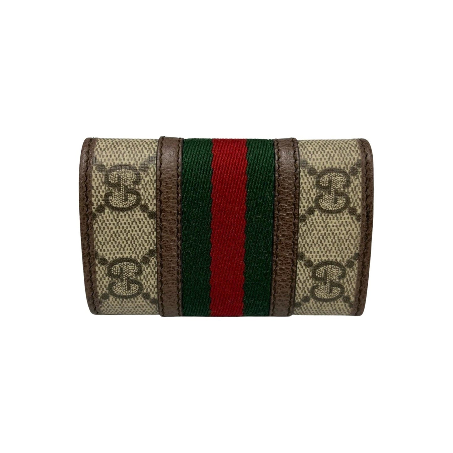 Gucci Gg Marmont 6-Ring Key Case In Supreme Canvas