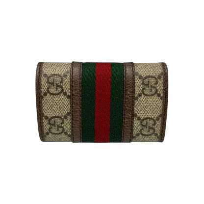 Gucci Gg Marmont 6-Ring Key Case In Supreme Canvas