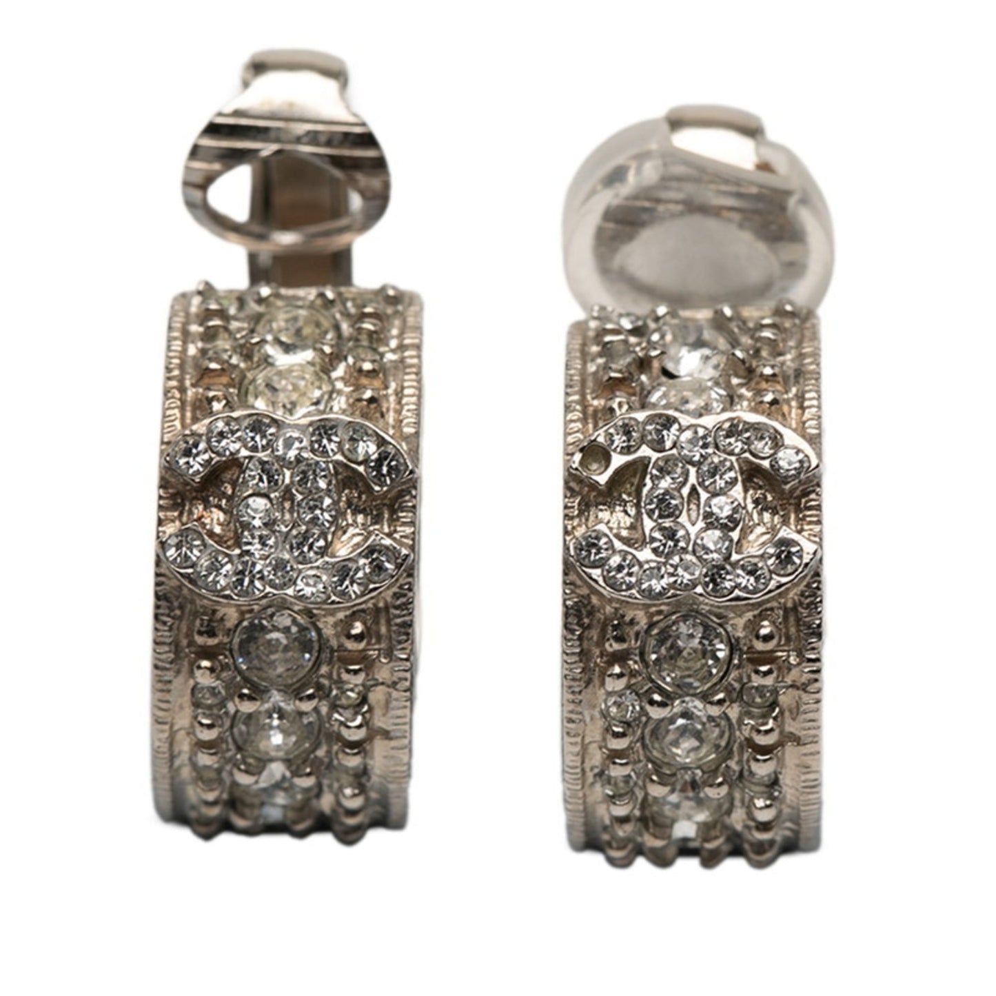 Chanel Coco Mark Rhinestone Earrings