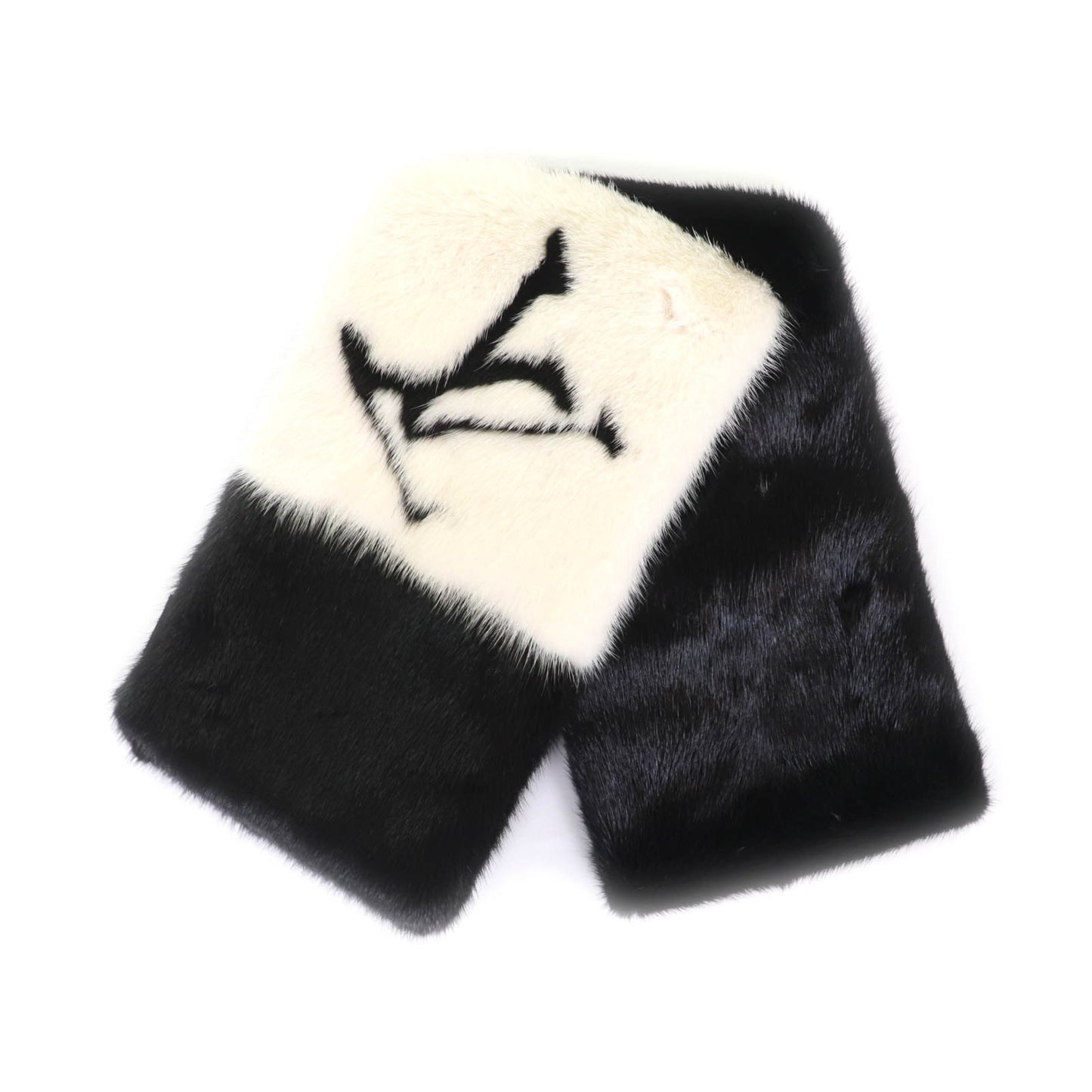 Louis Vuitton M77866 Echarpe Gaugram Mink Scarf With Lv Logo